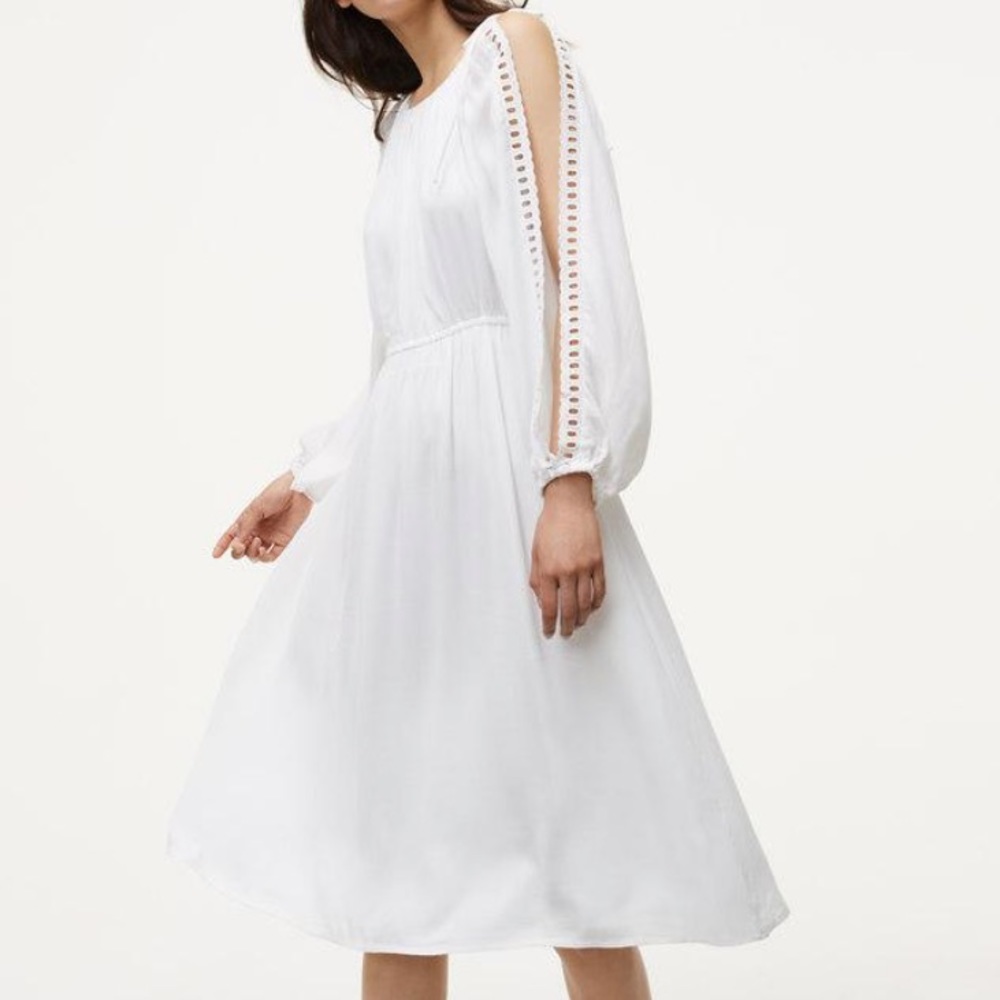 Ann Taylor Loft White Dress